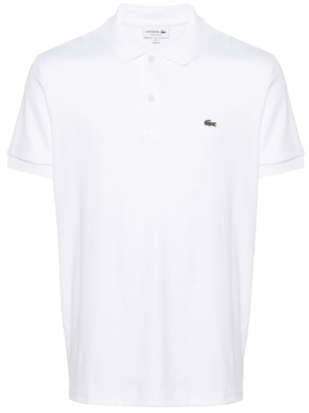 Lacoste POLO CON COCCODRILLO RICAMATO Bianco