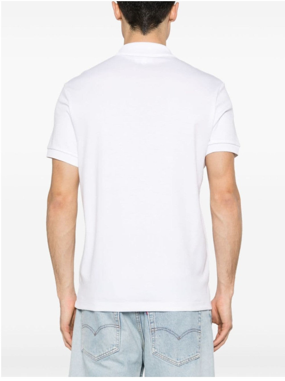 Lacoste POLO CON COCCODRILLO RICAMATO Bianco