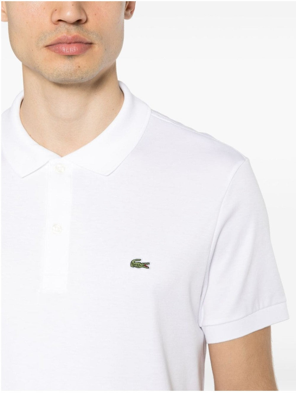 Lacoste POLO WITH CROCODILE EMBROIDERED White