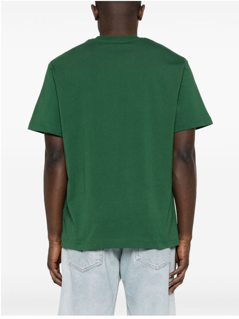 Lacoste T-SHIRT CON COCCODRILLO RICAMATO Verde