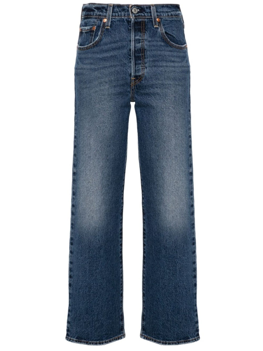 "Levi's JEANS "RIBCAGE STRAIGHT ANKLE" Blu"
