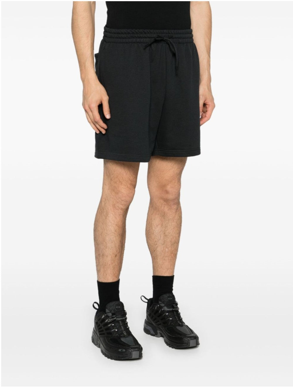 "New Balance SHORTS "FRENCH TERRY" Nero"