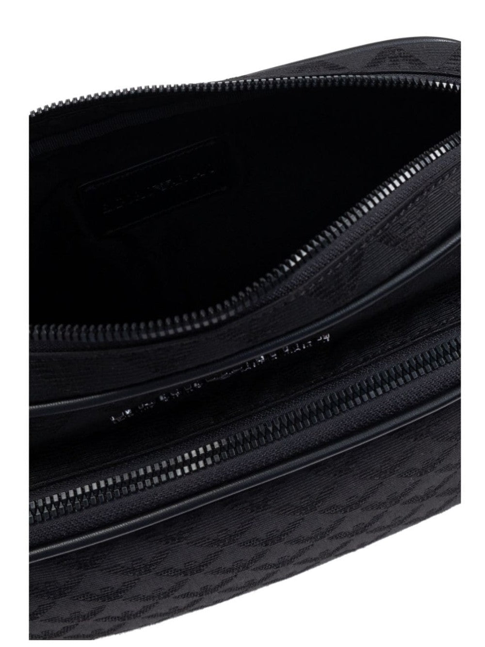 "Emporio Armani BORSA A TRACOLLA "JACQUARD EAGLE ALL OVER" Nero"