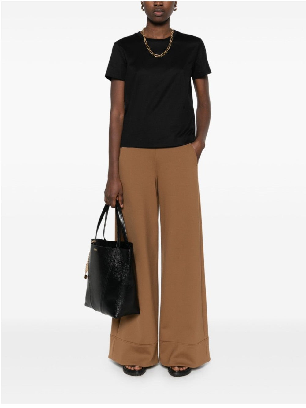 Max Mara T-SHIRT NERINA BASIC Nero