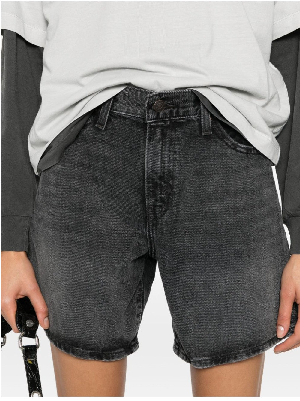 Levi's SHORT OVERSIZE A VITA ALTA Nero