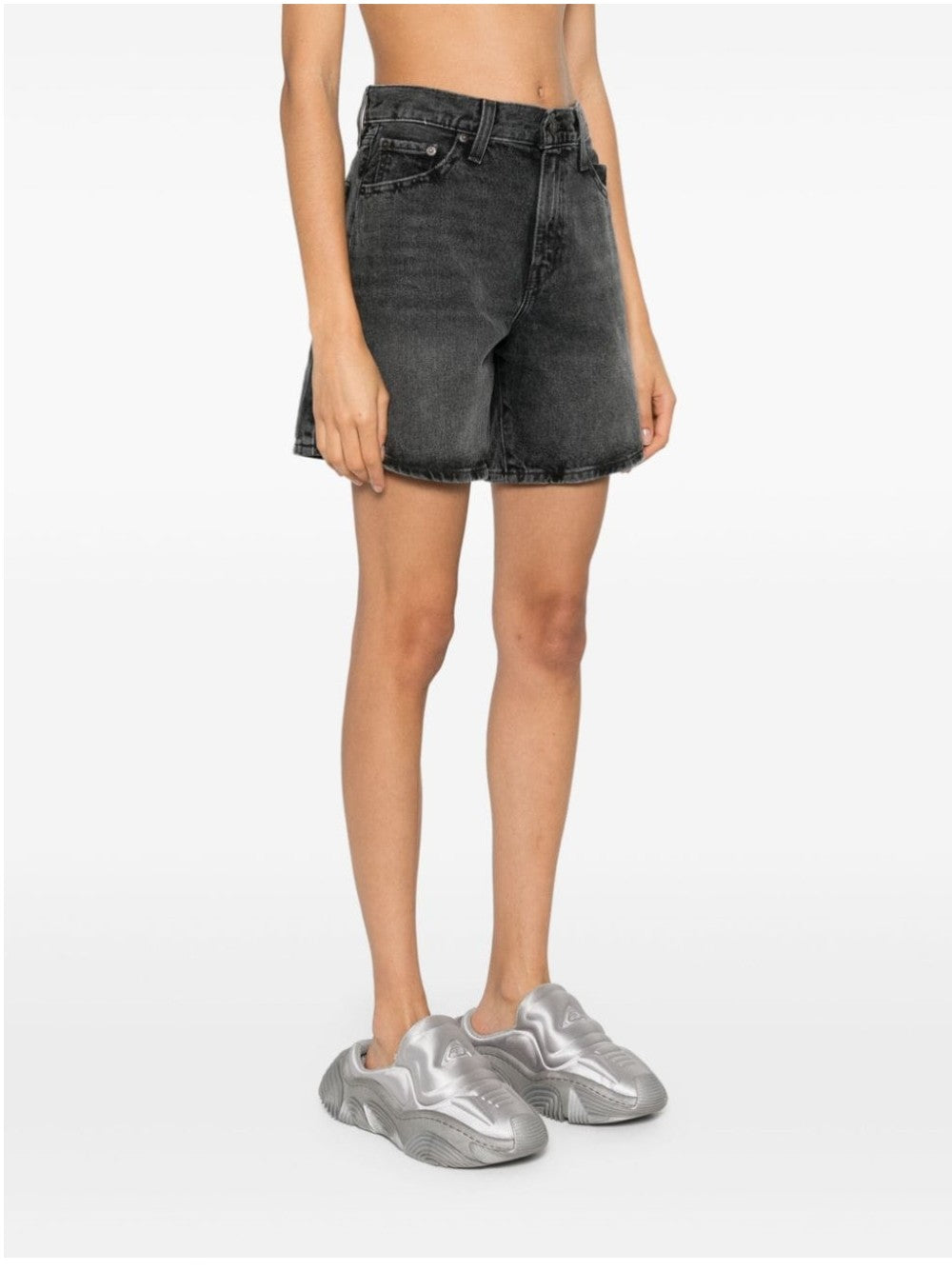Levi's SHORT OVERSIZE A VITA ALTA Nero