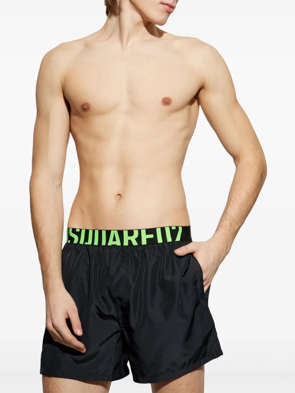 Dsquared Beachwear SHORTS MARE CON LOGO Nero