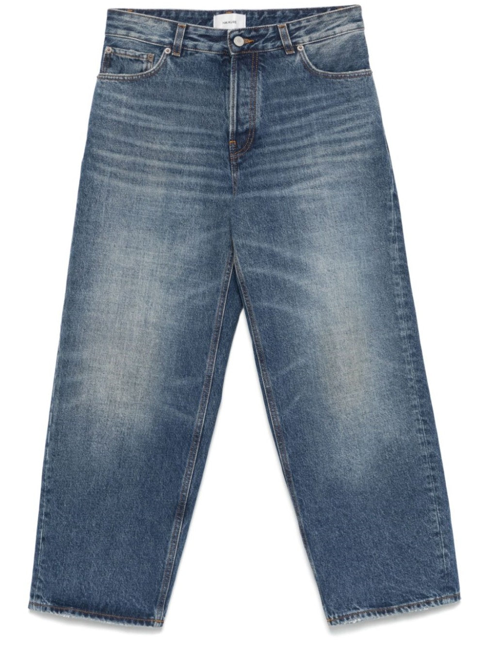 Haikure JEANS A GAMBA AMPIA Blu