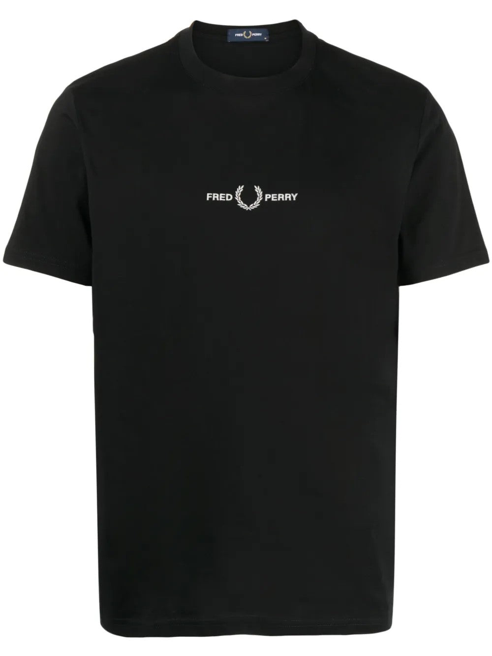 Fred Perry T SHIRT CON RICAMO GRAFICO Nero
