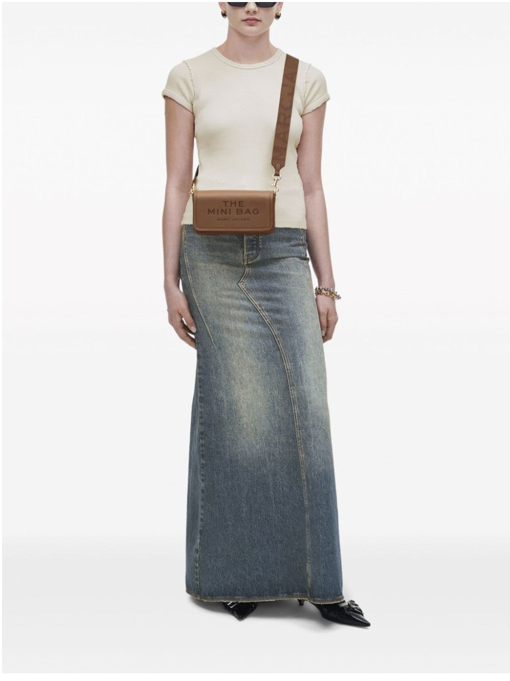 Marc Jacobs THE LEATHER MINI BAG Marrone