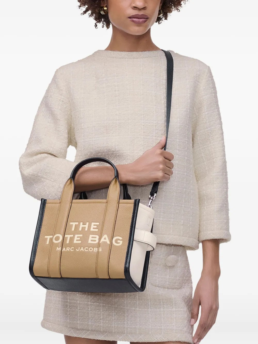 Marc Jacobs THE COLORBLOCK SMALL TOTE BAG Marrone