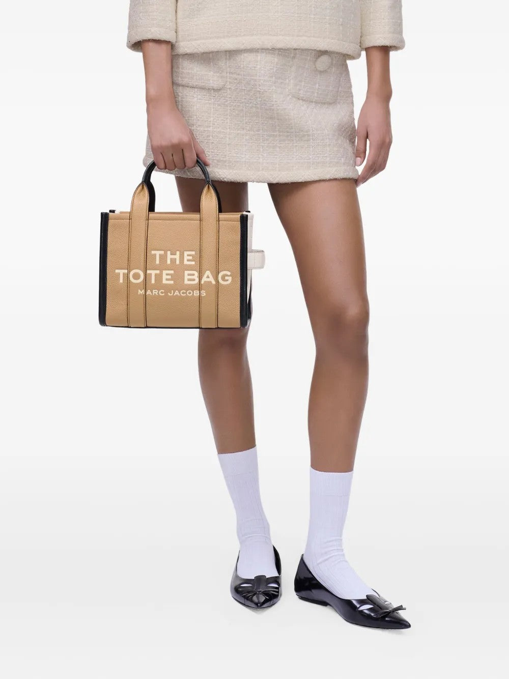 Marc Jacobs THE COLORBLOCK SMALL TOTE BAG Marrone