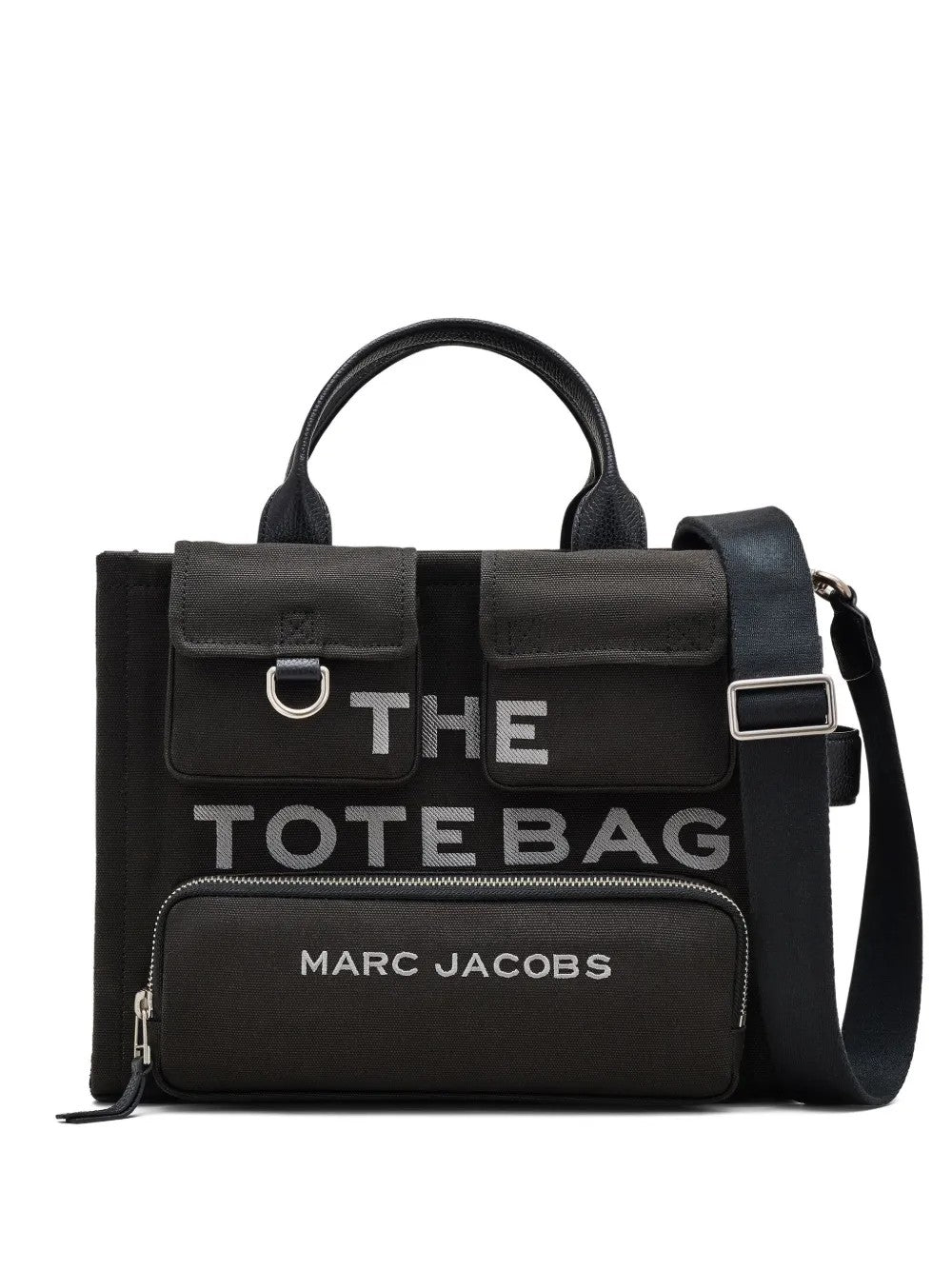 Marc Jacobs THE CARGO CANVAS MEDIUM TOTE BAG Nero