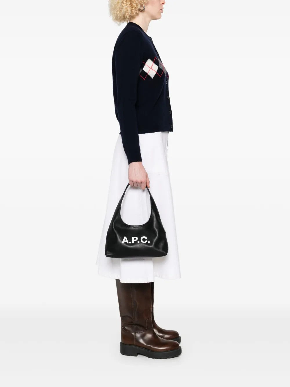 "A.p.c. BORSA "BABY NINON" Nero"
