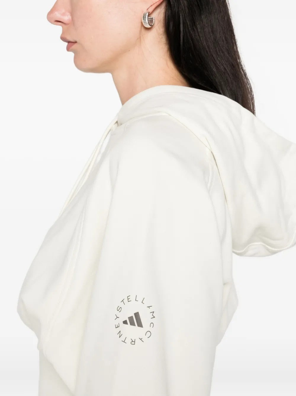 Adidas By Stella Mccartney FELPA CON CAPPUCCIO Neutro