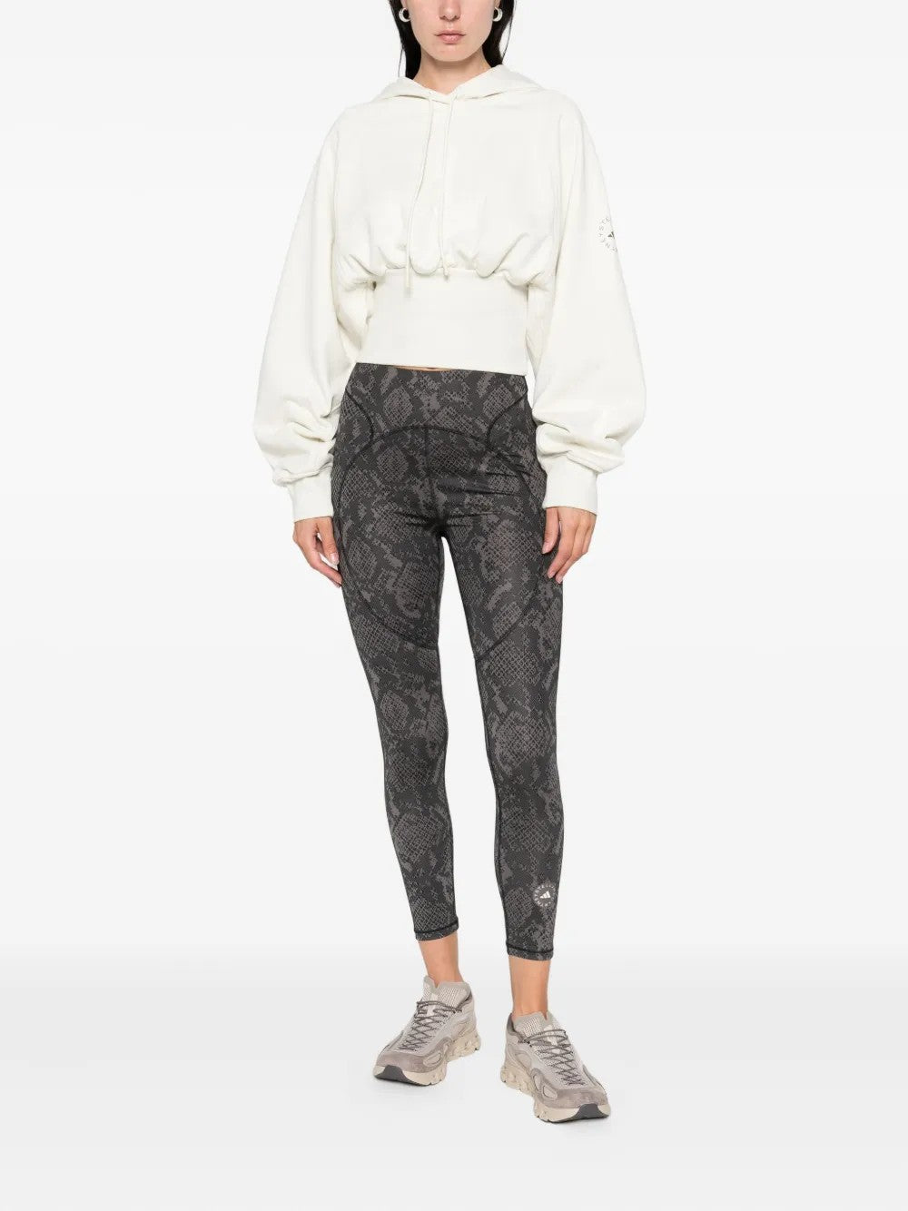 Adidas By Stella Mccartney FELPA CON CAPPUCCIO Neutro