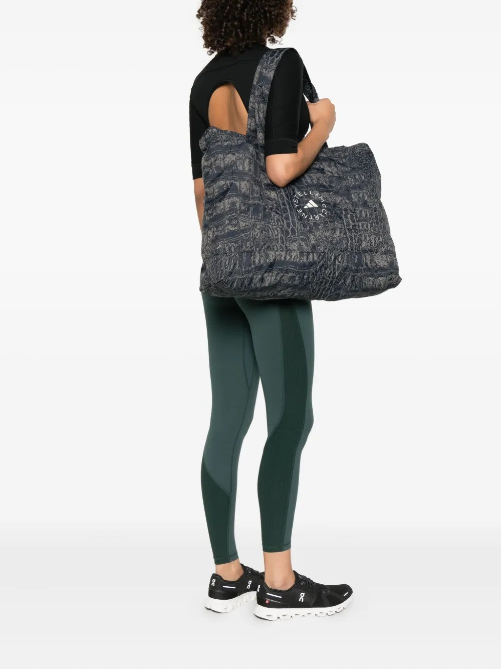 Adidas By Stella Mccartney BORSA RIPIEGHEVOLE CON LOGO Nero