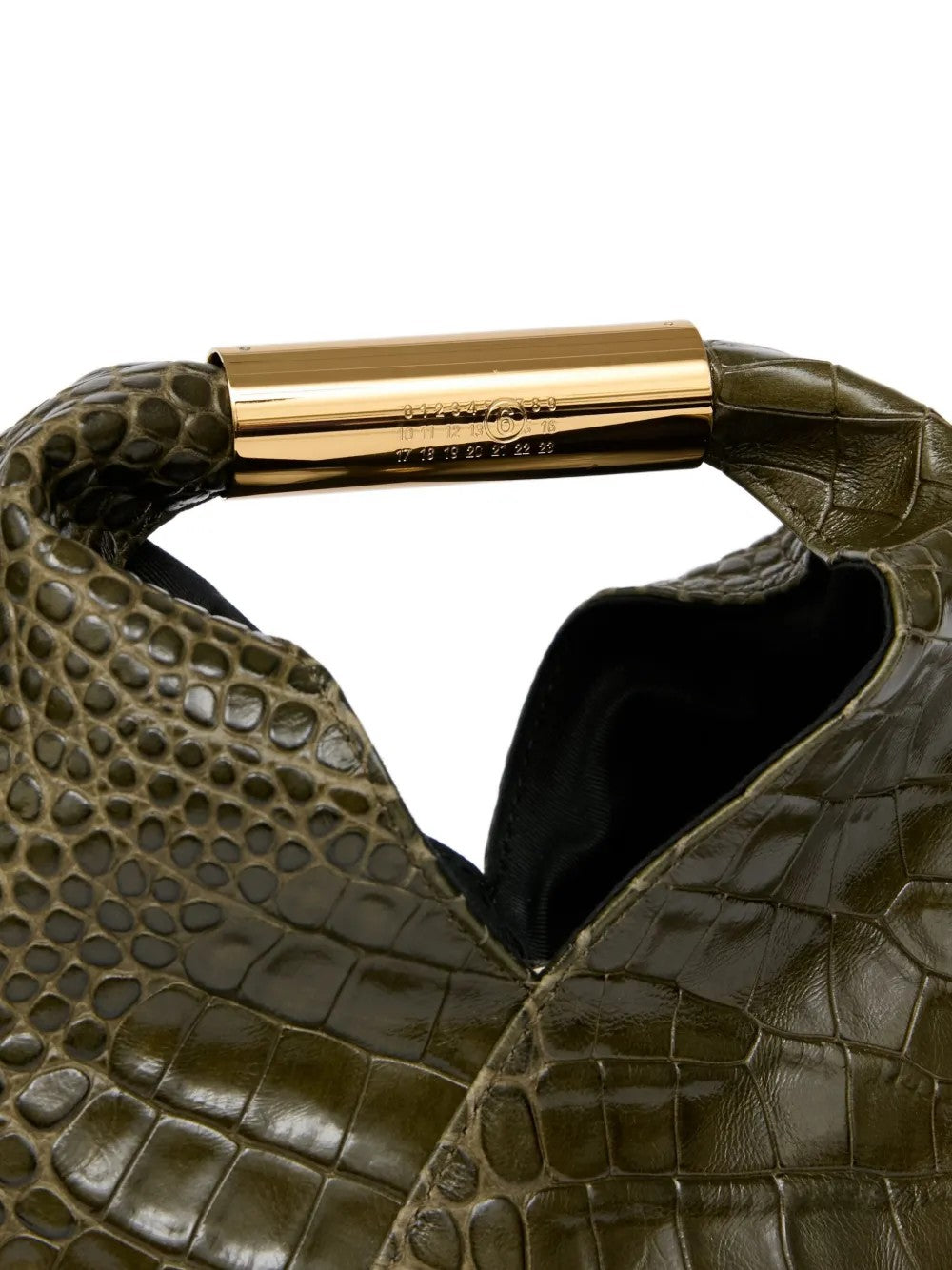Mm6 BORSA TOTE JAPANESE SERPENTE Verde