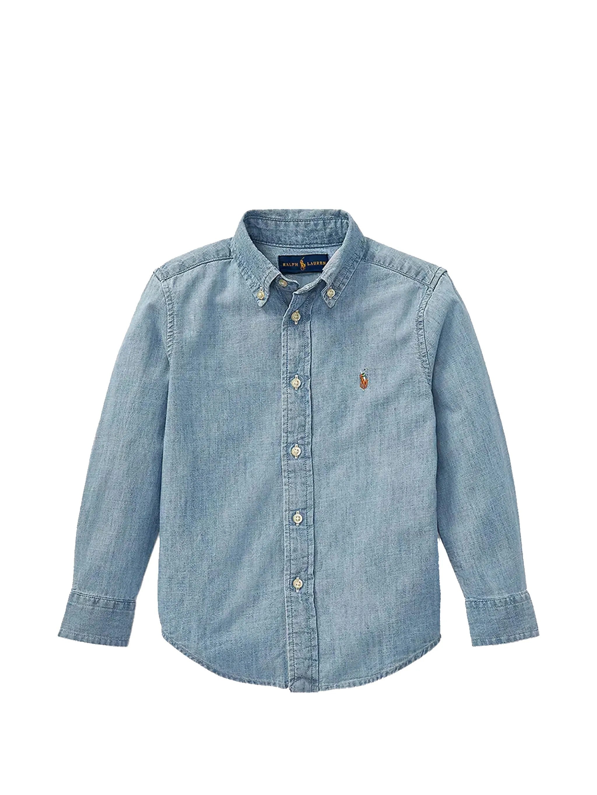Ralph Lauren CAMICIA CON PONY RICAMATO Blu