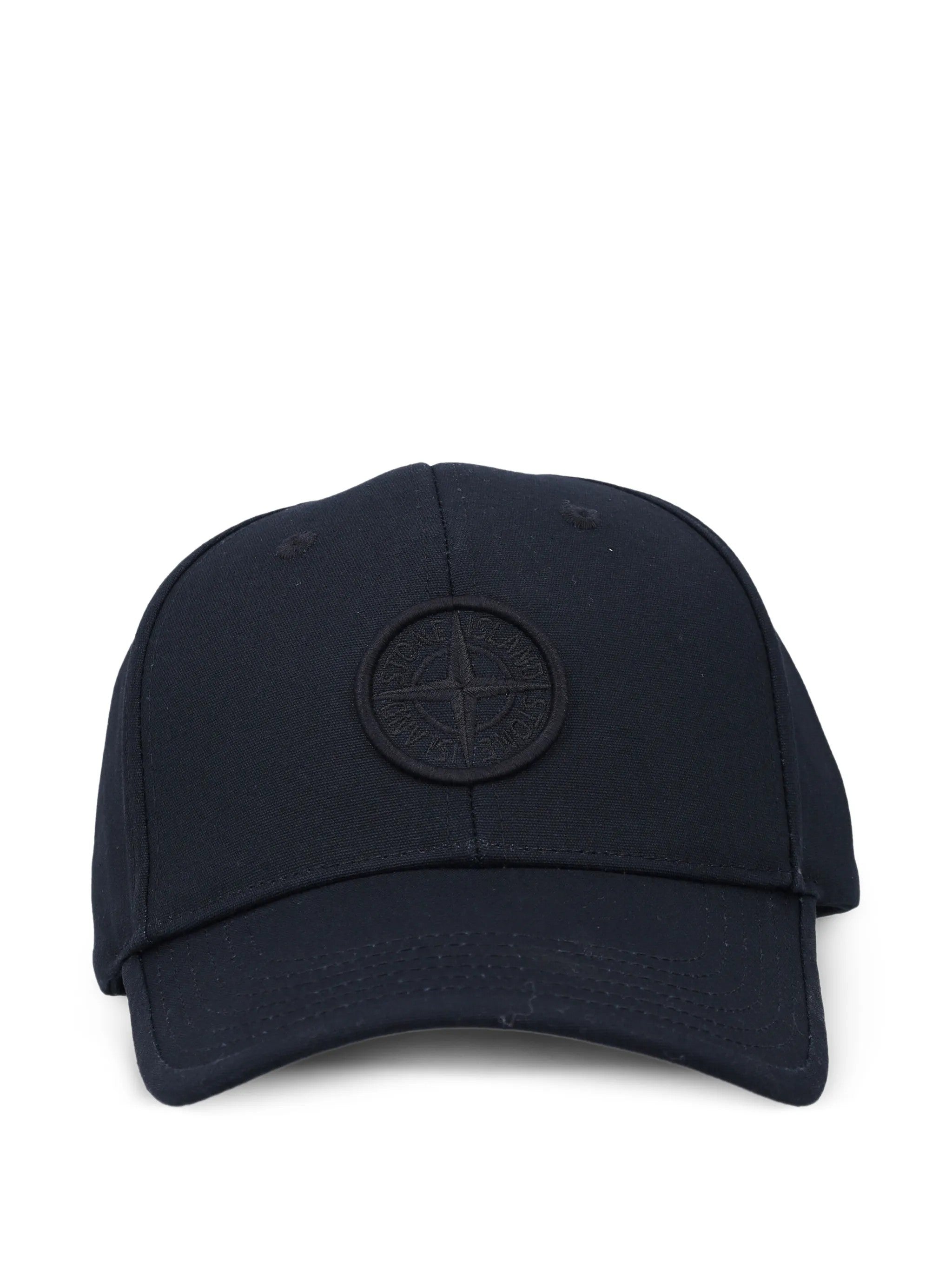 Stone Island HAT WITH CONTRAST LOGO Black