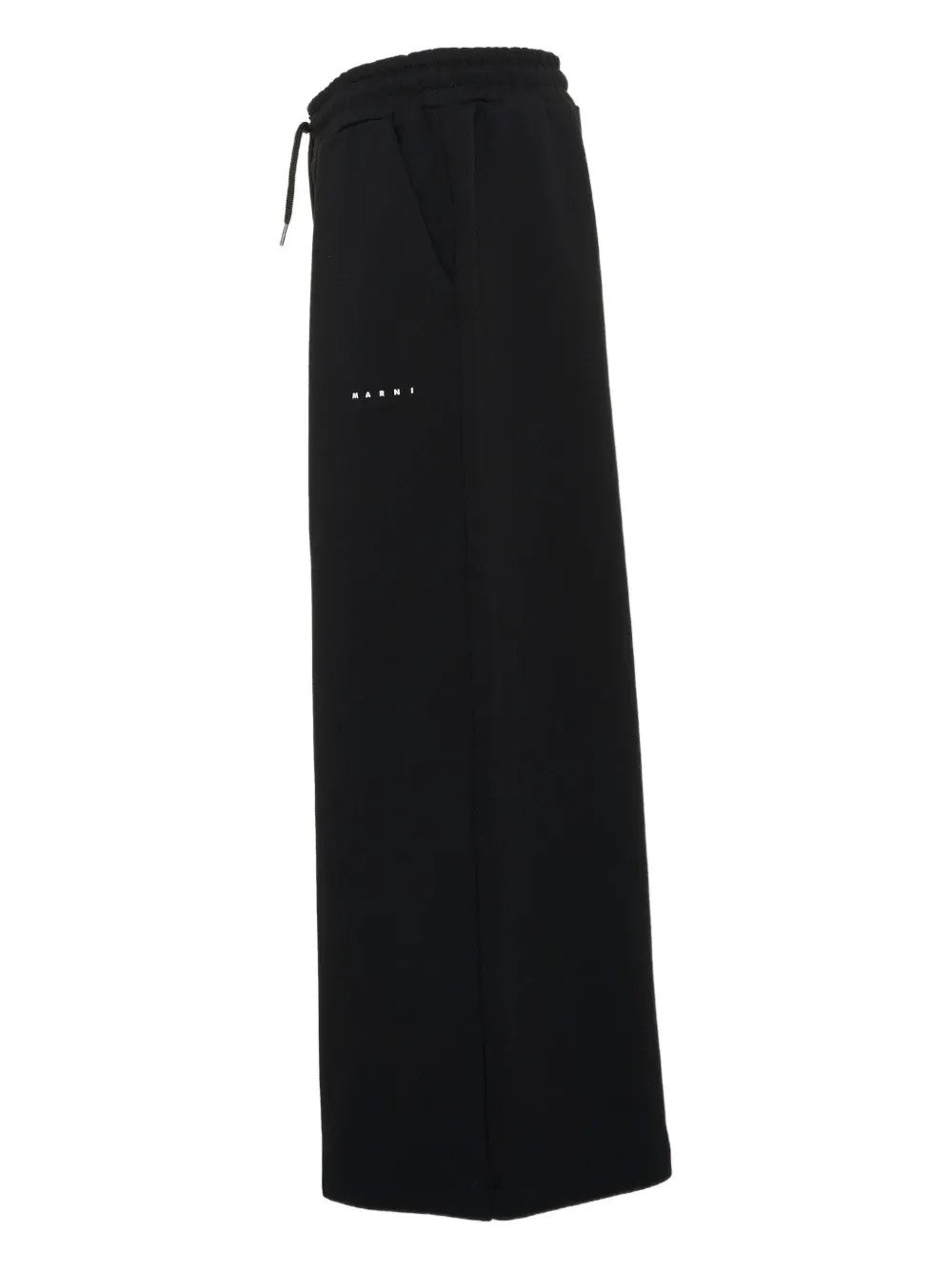 Marni PANTALONE SPORTIVO A GAMBA LARGA Nero