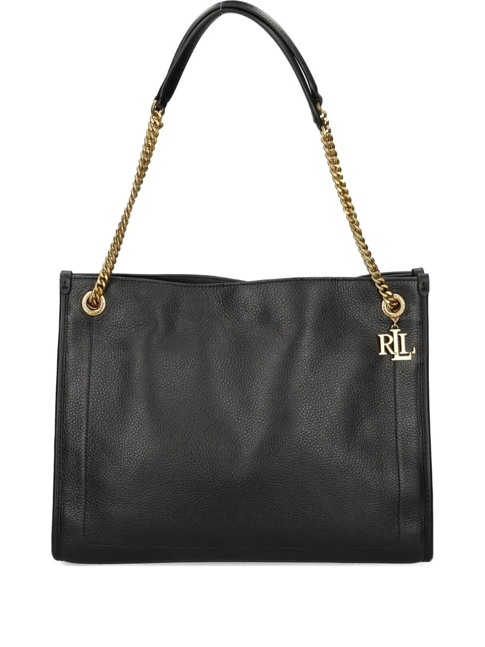 Lauren Ralph Lauren BORSA IN MORBIDA PELLE CON MANICO Nero