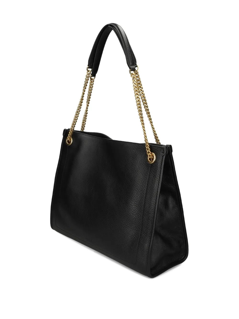 Lauren Ralph Lauren BORSA IN MORBIDA PELLE CON MANICO Nero
