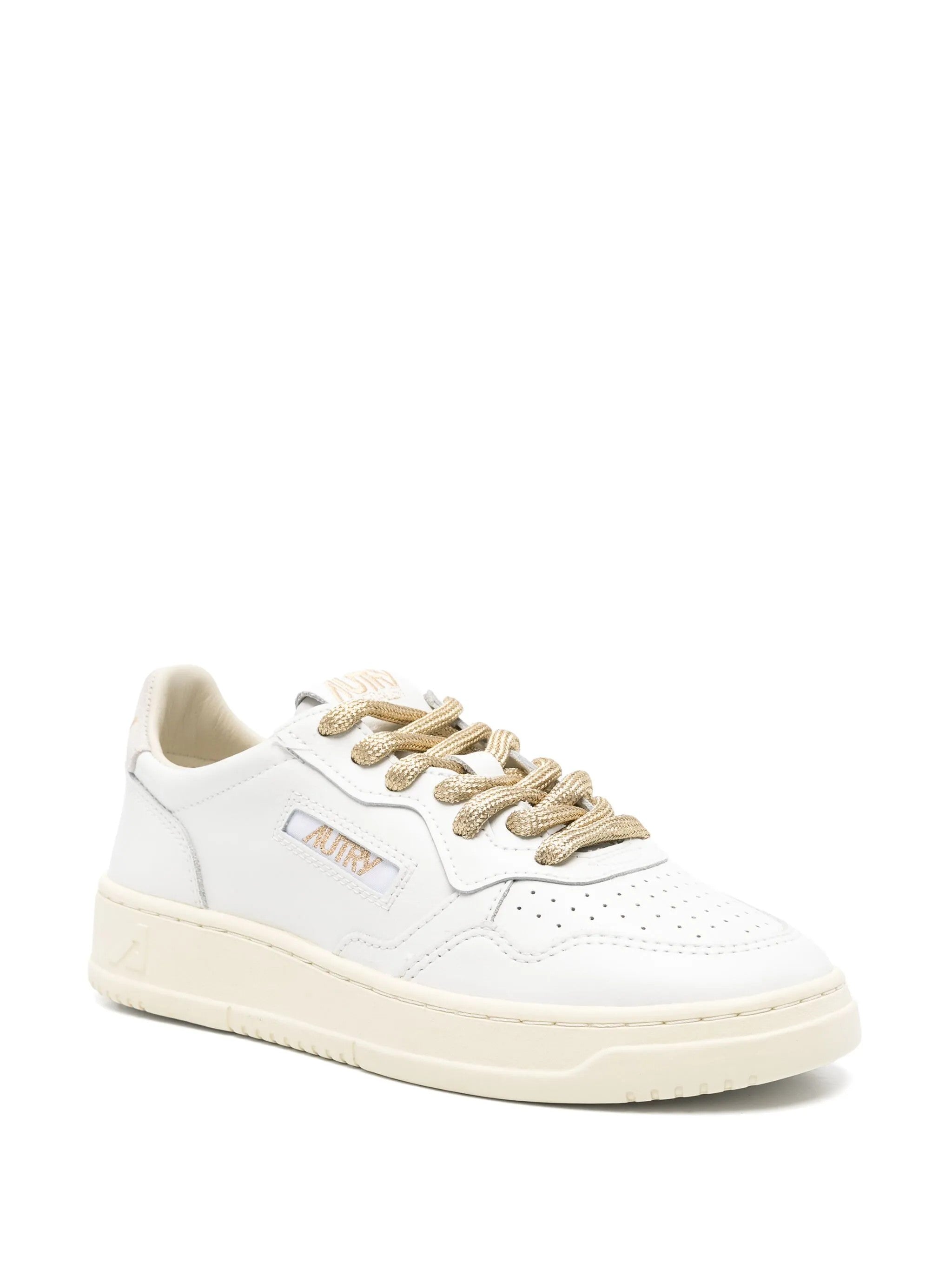 Autry SNEAKERS AUTRY MEDALIST LOW WHITE/GOLD – AULW-SW01 Bianco