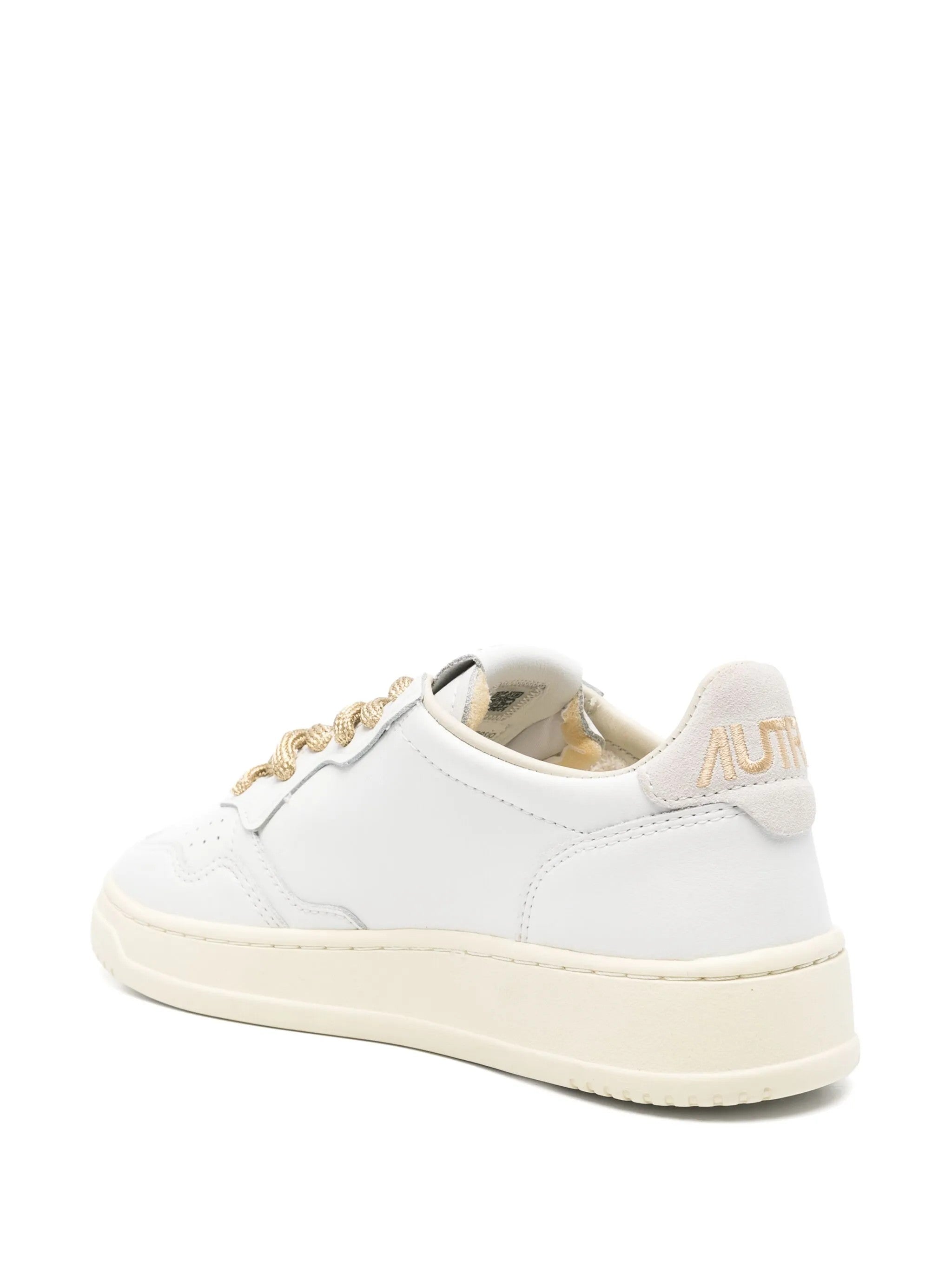 Autry SNEAKERS AUTRY MEDALIST LOW WHITE/GOLD – AULW-SW01 Bianco