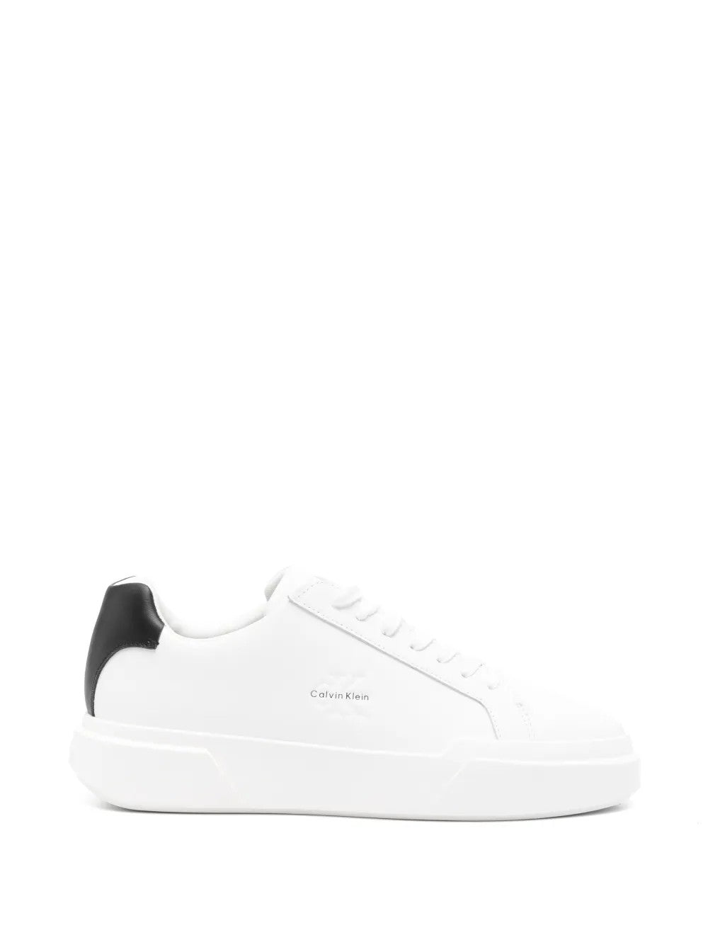 SNEAKERS CALVIN KLEIN CHUNKY CUPSOLE LACEUP LTH WHITE/BLACK/WHITE - YM0YM01344