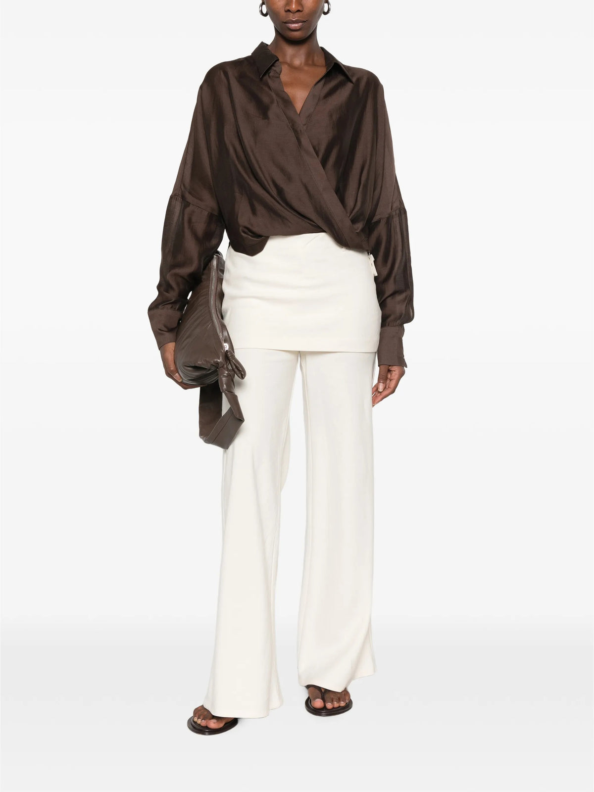 Eleh Camicie casual da Donna Eleh, colore Marrone Marrone