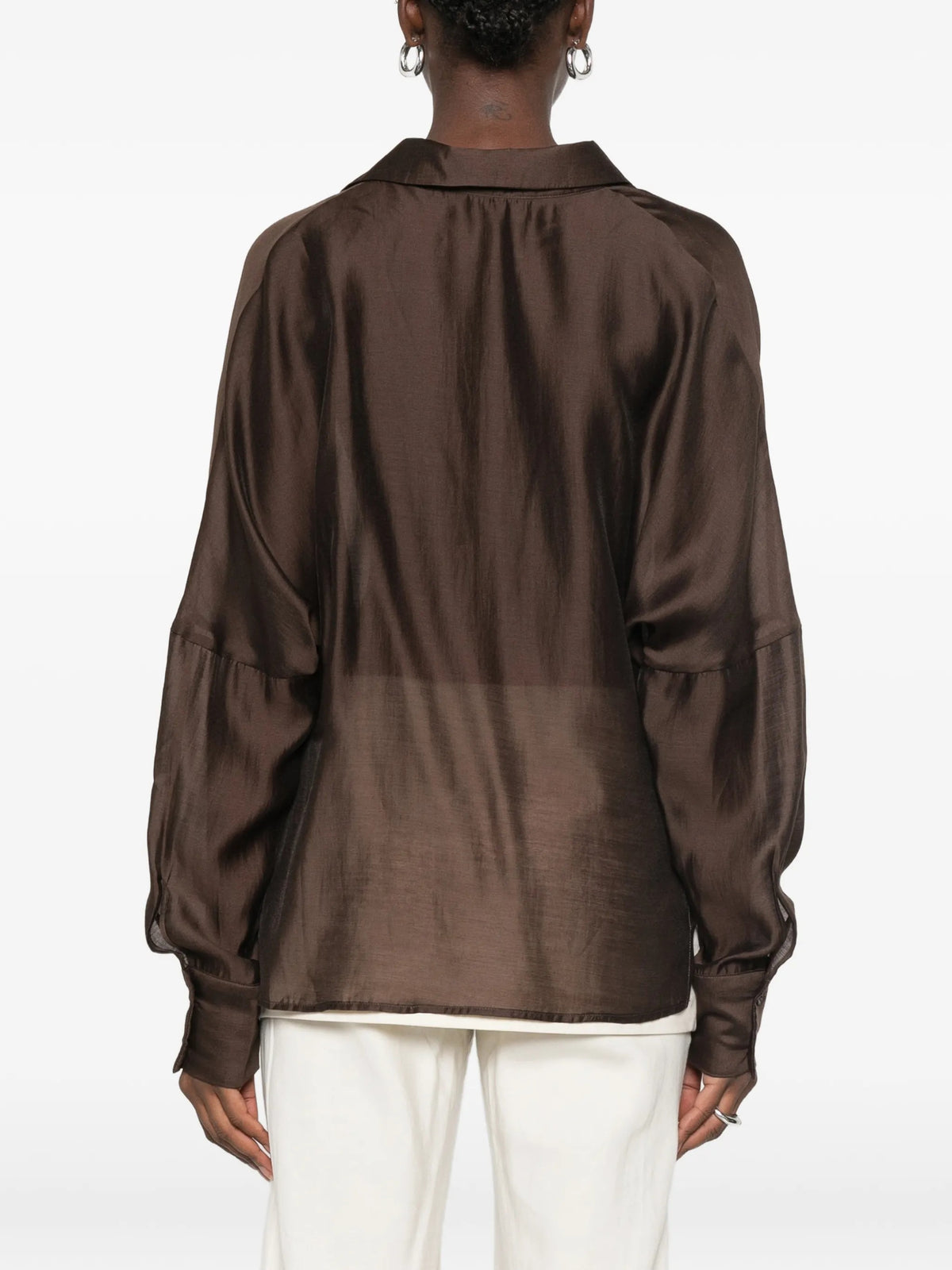 Eleh Camicie casual da Donna Eleh, colore Marrone Marrone