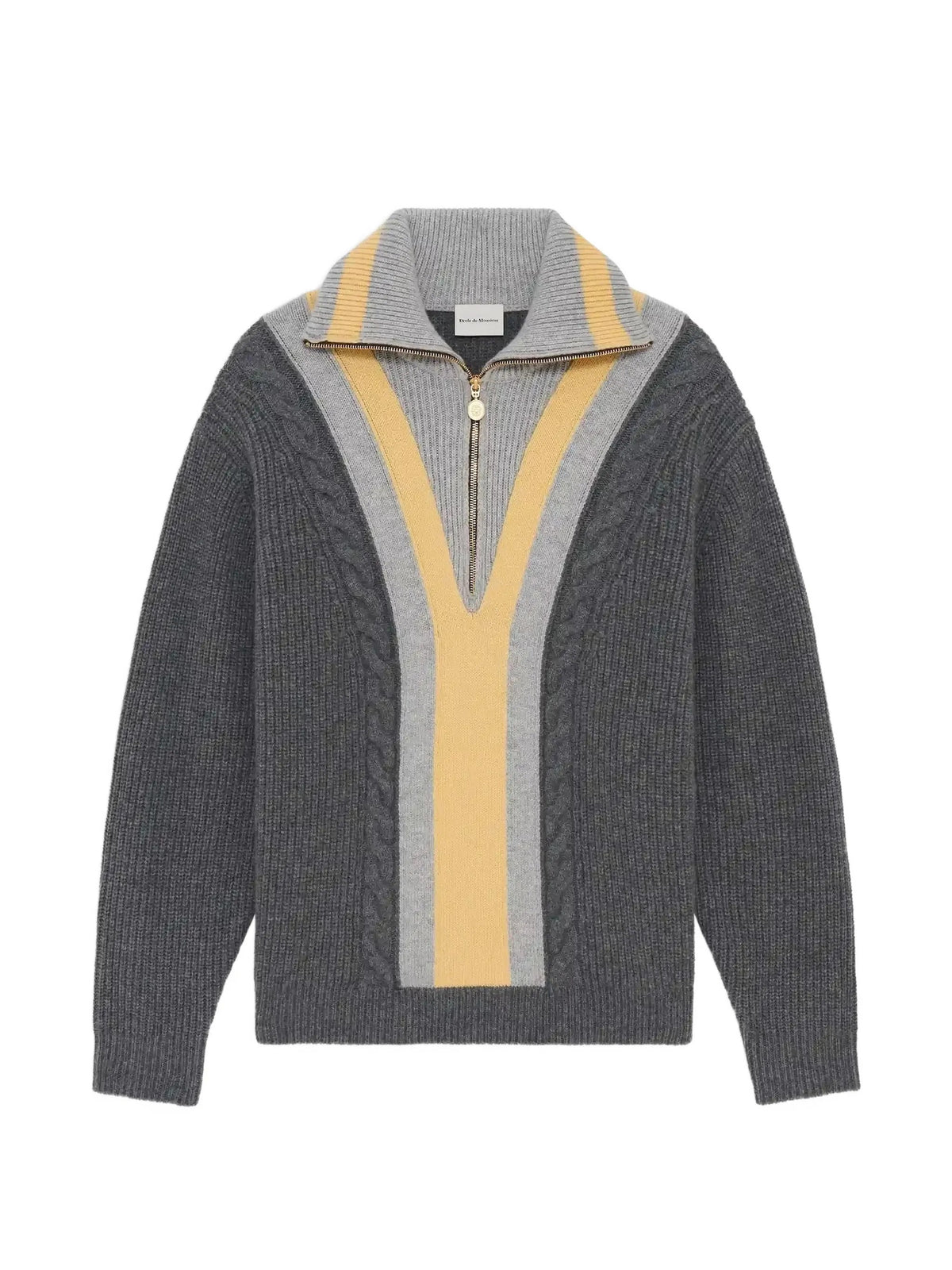 Dròle De Monsieur Felpe con zip da Uomo Dròle de monsieur, colore Grigio Grigio