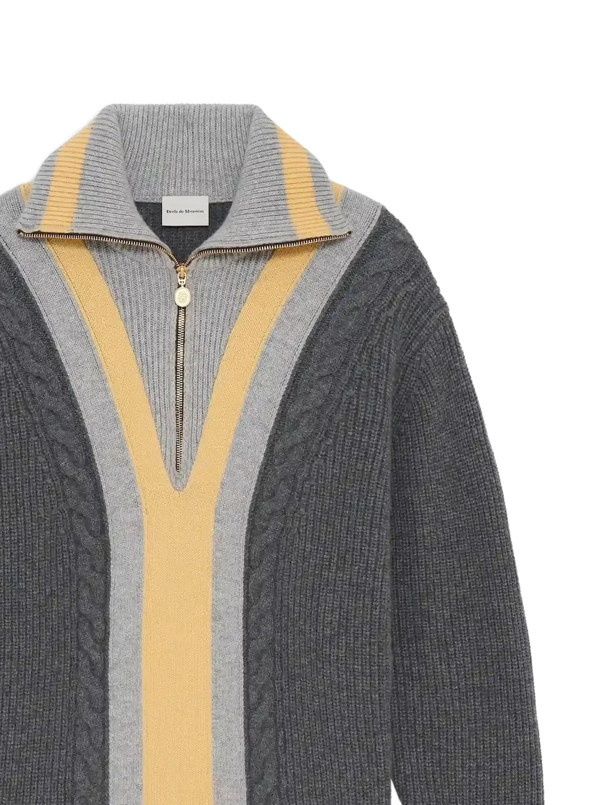 Dròle De Monsieur Felpe con zip da Uomo Dròle de monsieur, colore Grigio Grigio