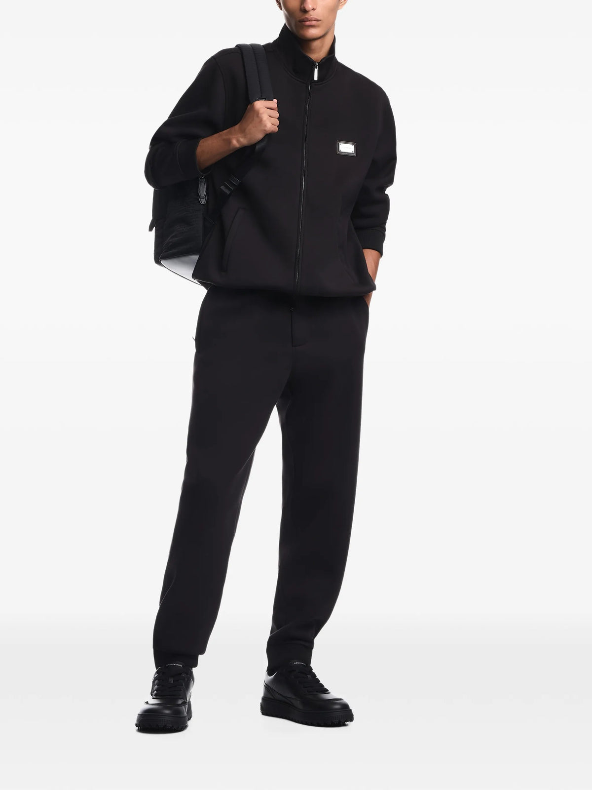 Emporio Armani Felpe con zip da Uomo Emporio armani, colore Nero Nero