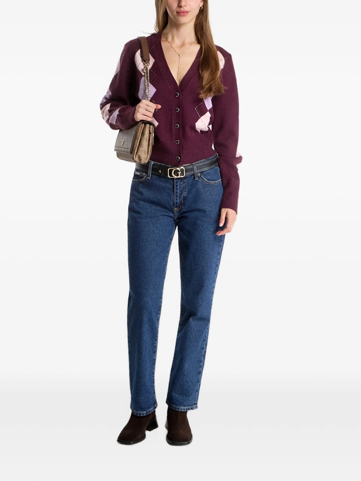 Guess Cardigan e giacche in maglia da Donna Guess, colore Rosso Rosso