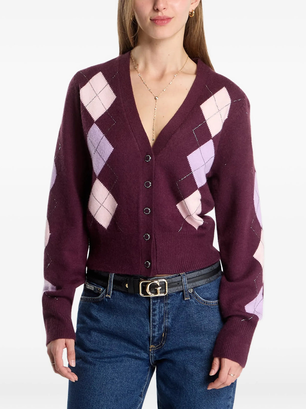 Guess Cardigan e giacche in maglia da Donna Guess, colore Rosso Rosso