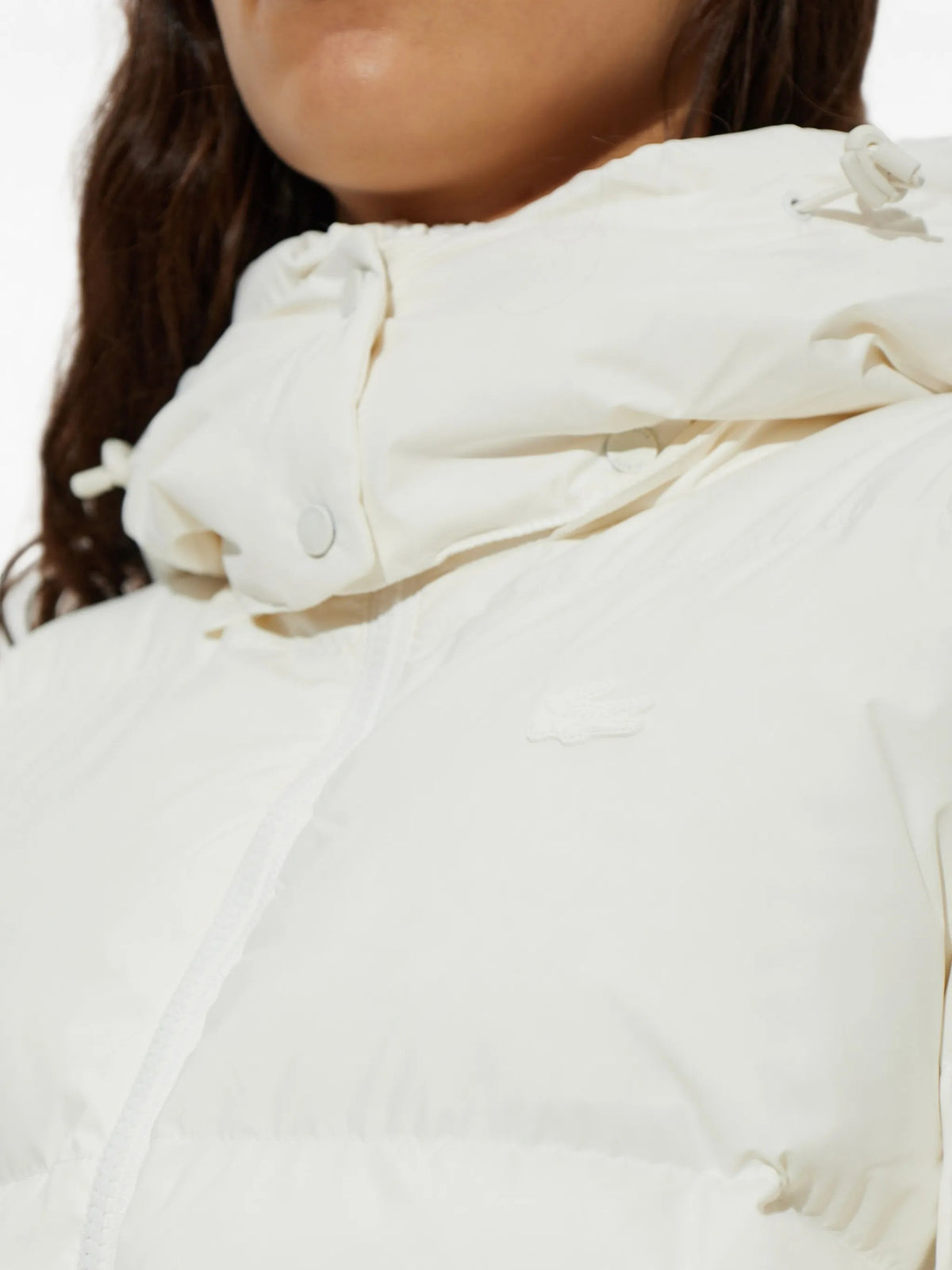 Lacoste Piumini corti da Donna Lacoste, colore Bianco Bianco