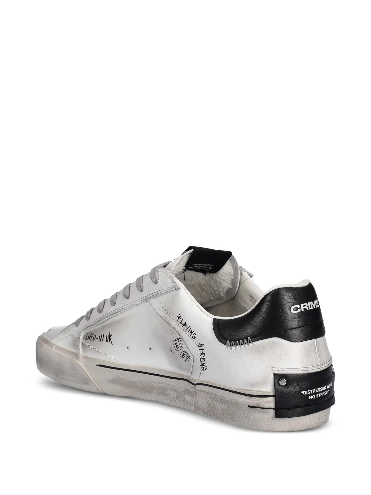 Crime London SNEAKERS CRIME LONDON DISTRESSED – 11033AA8B Bianco