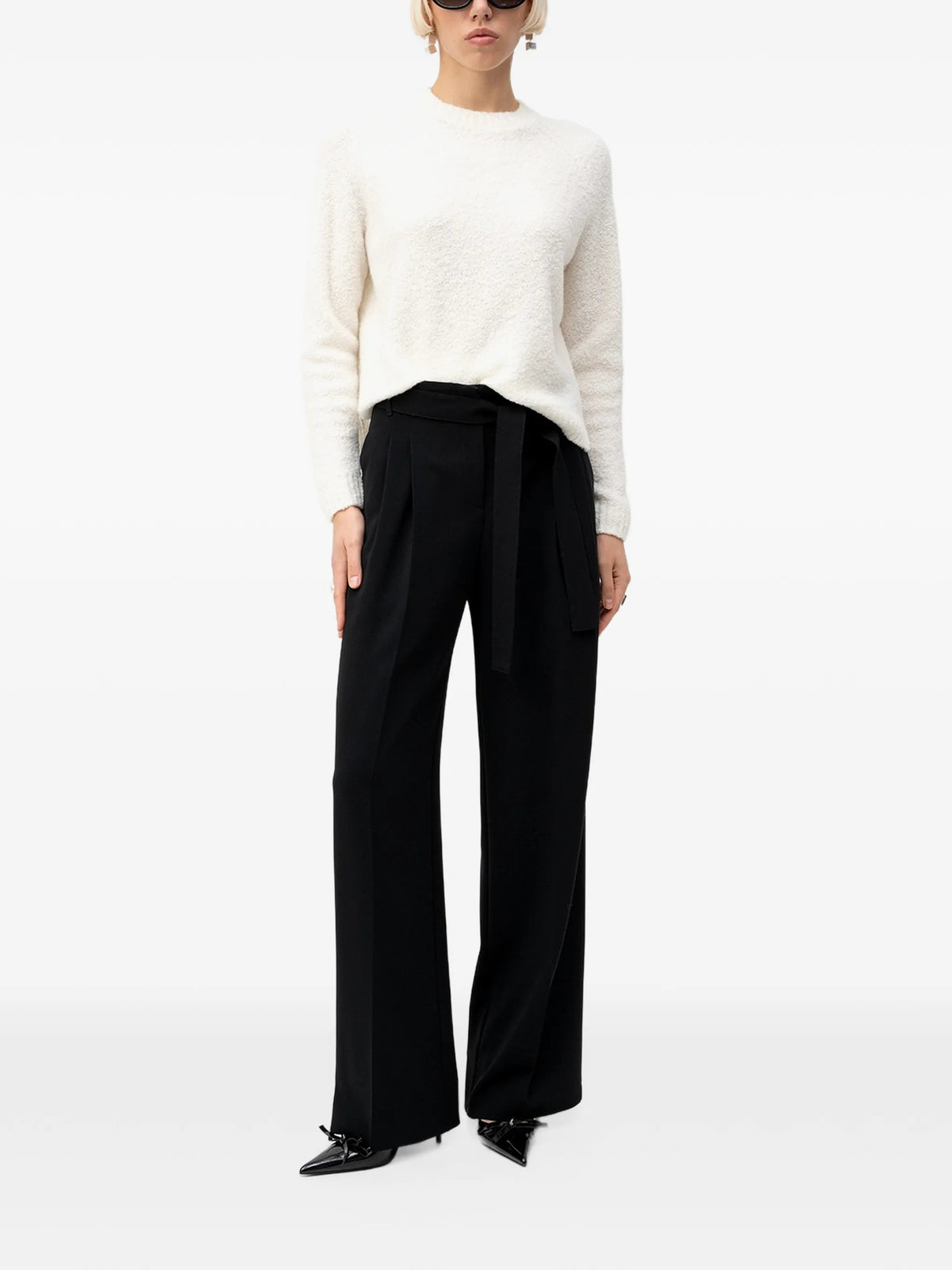 Boss Maglie girocollo da Donna Boss, colore Bianco Bianco