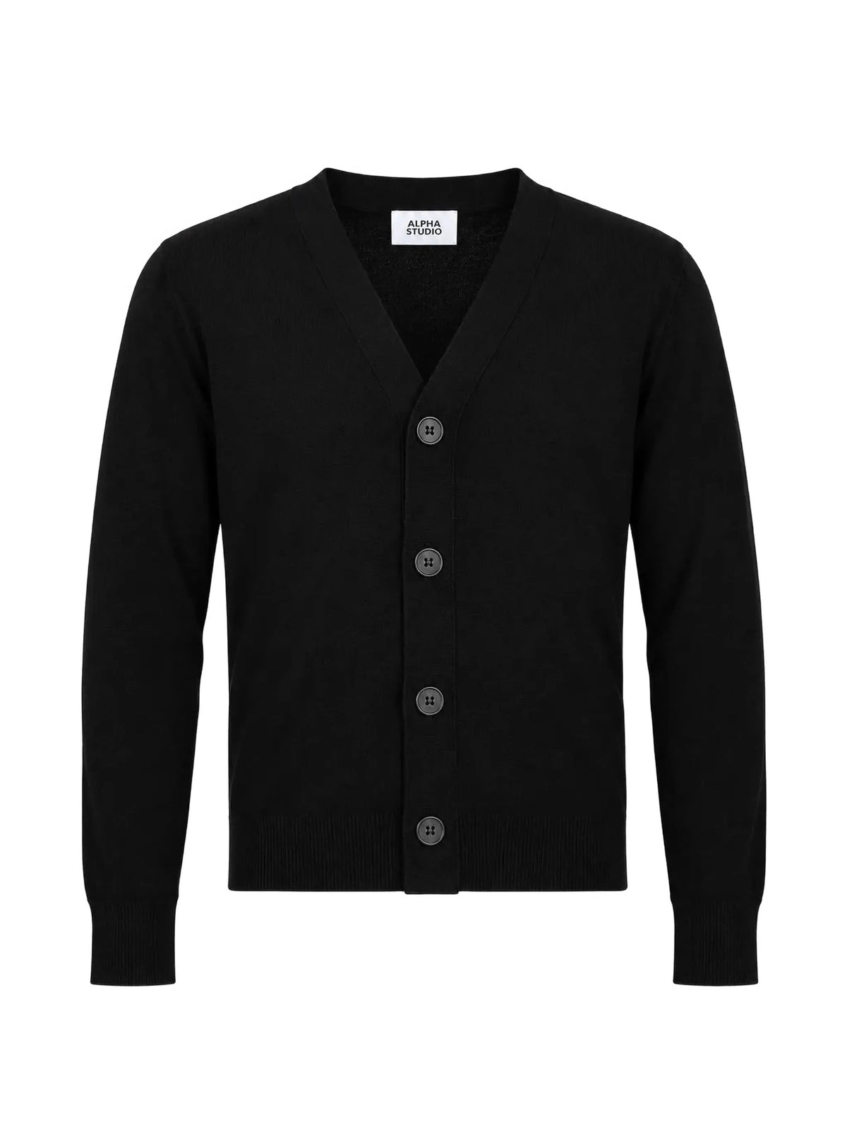 Alpha Studio Cardigan e giacche in maglia da Uomo Alpha studio, colore Nero Nero