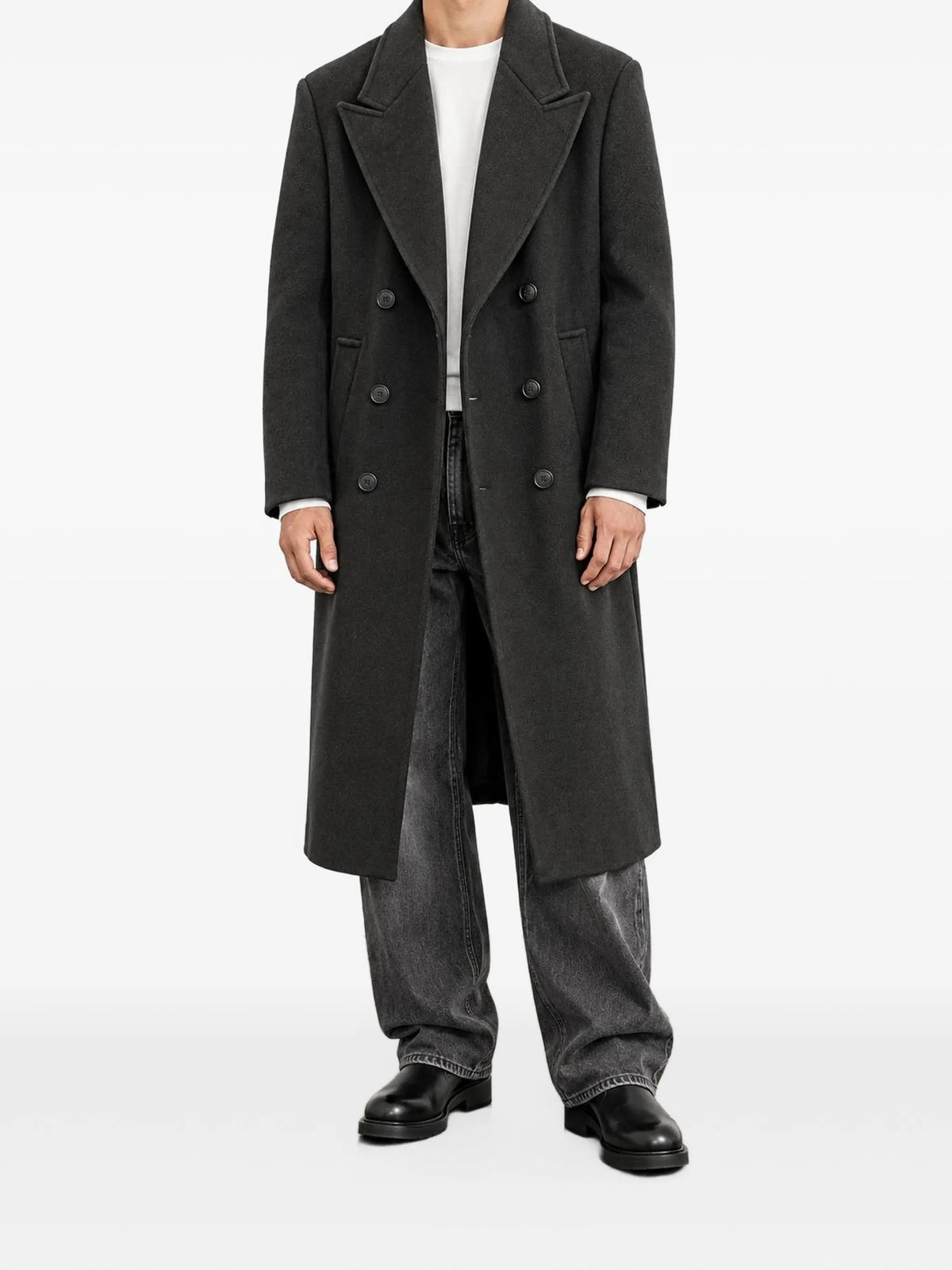 Paura Cappotti lunghi da Uomo Paura, colore Nero Nero