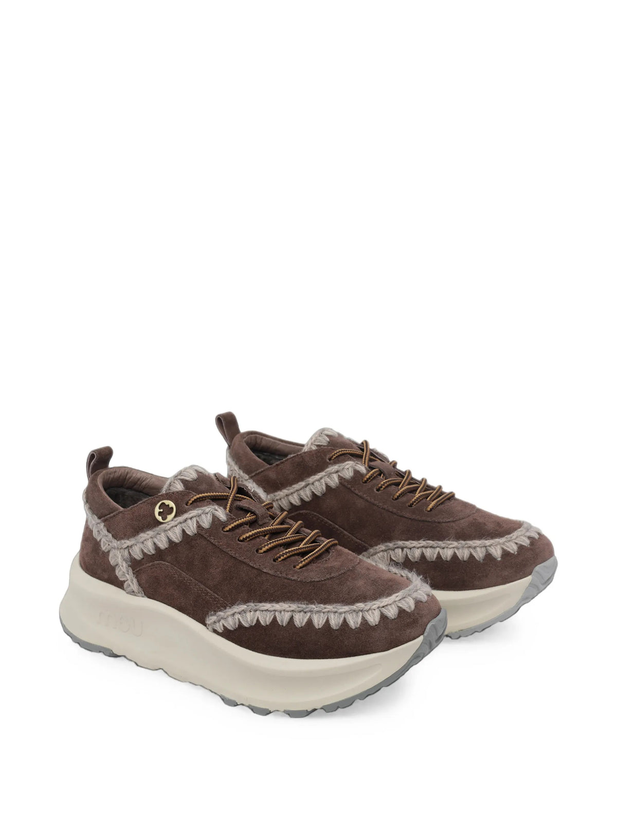 Mou Sneakers da Donna Mou, colore Marrone Marrone