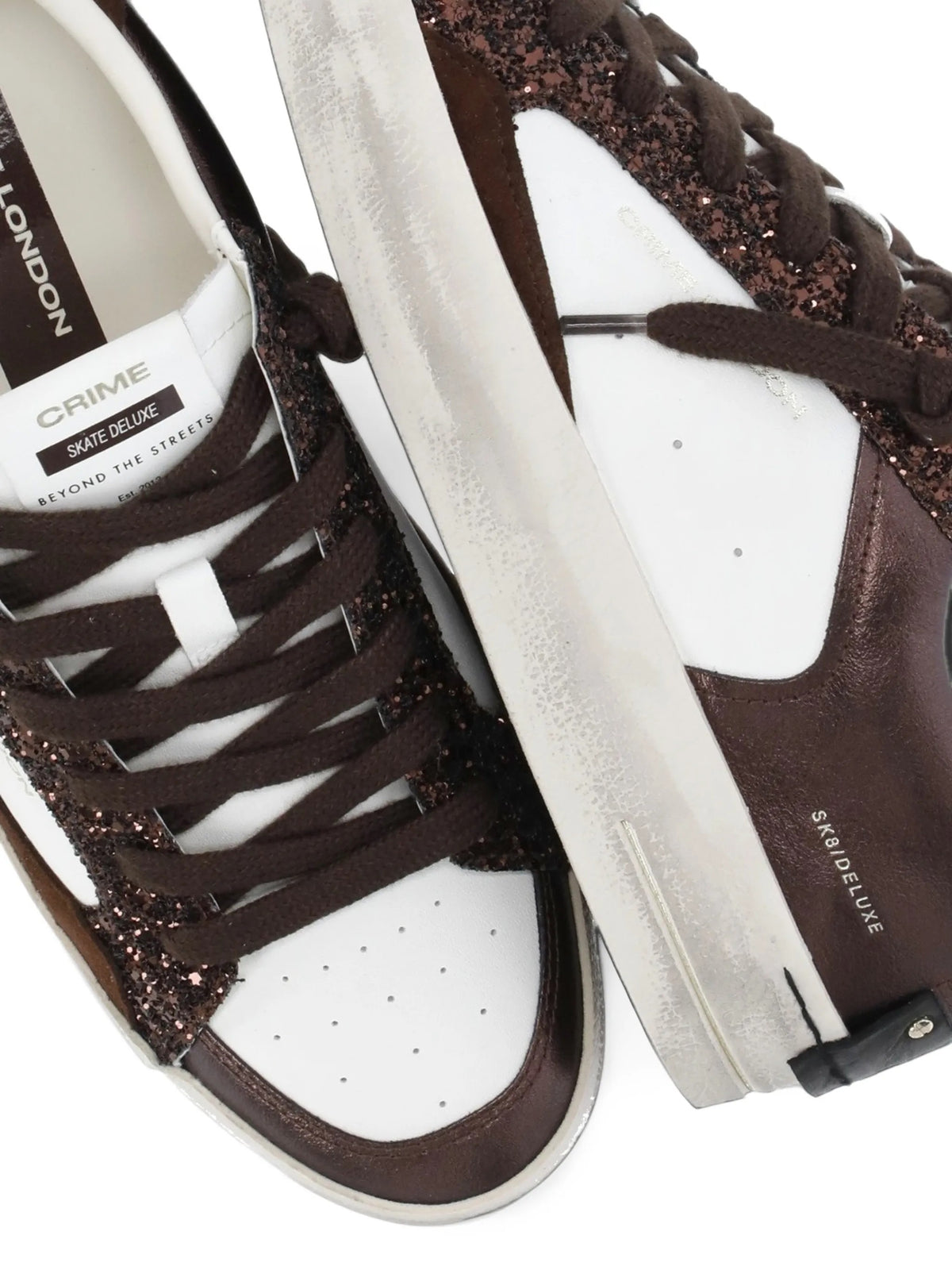 Crime London Sneakers da Donna Crime london, colore Marrone Marrone