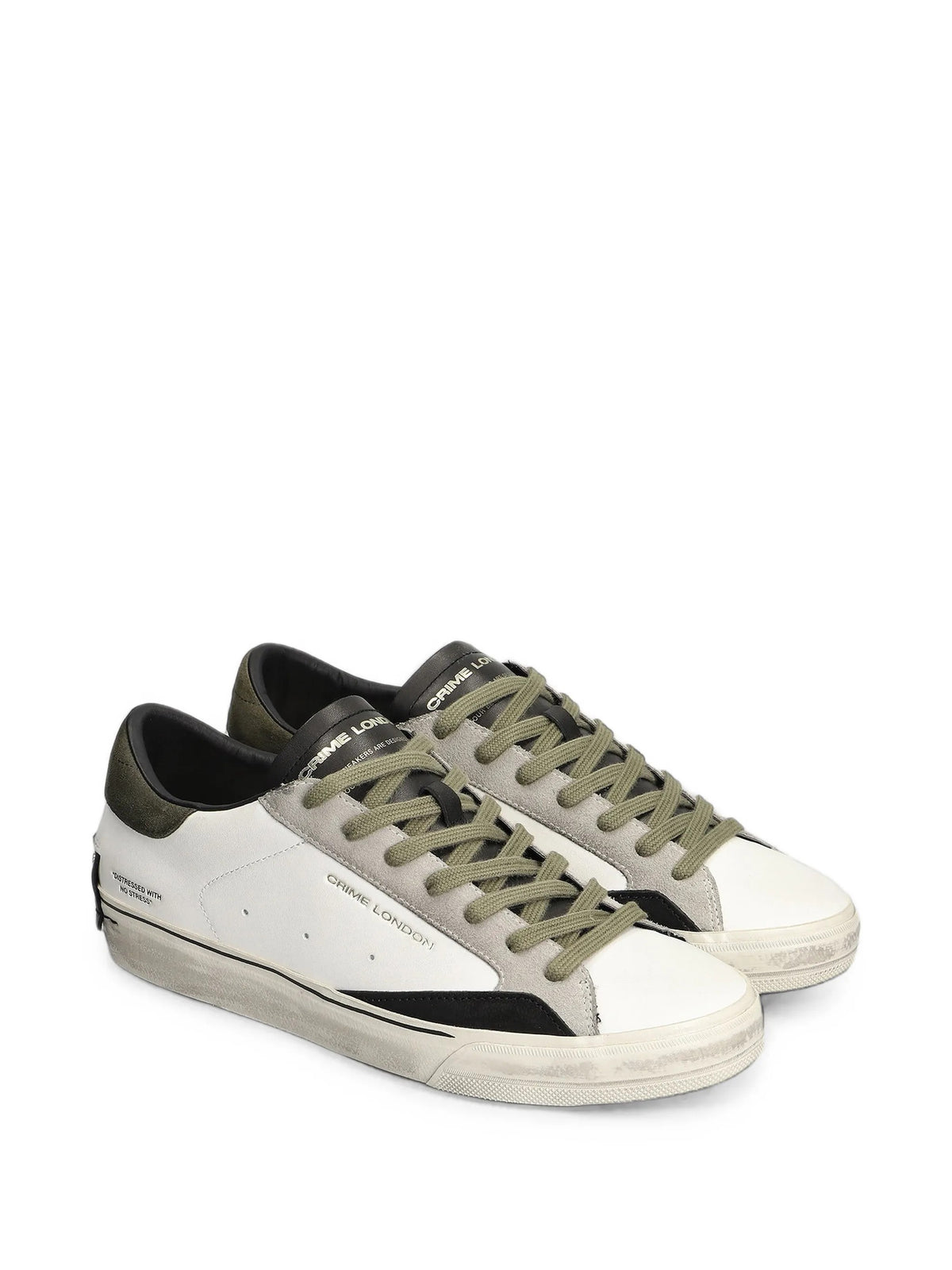 Crime London Sneakers da Uomo Crime london, colore Bianco Bianco