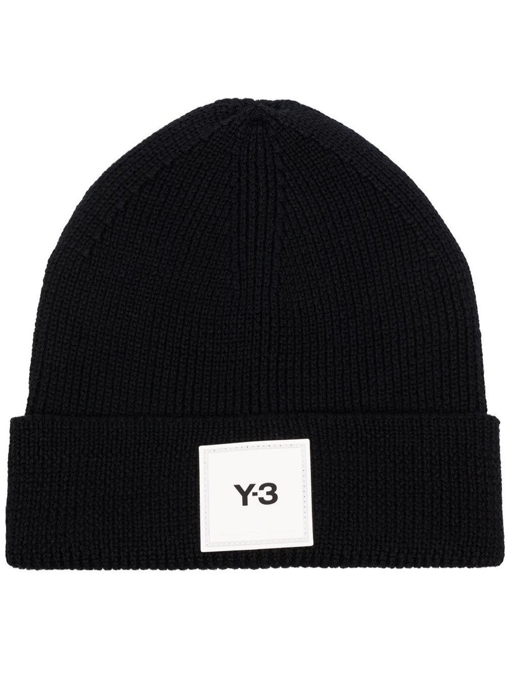 Y-3-Mütze mit Logo-Patch Schwarz