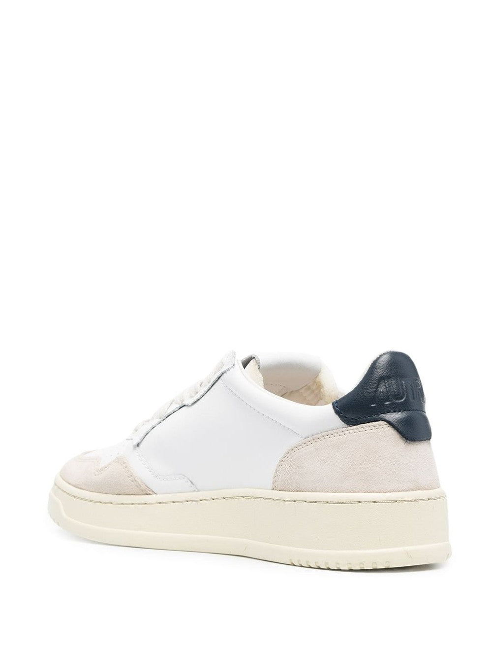 Autry SNEAKERS MEDALIST LOW IN PELLE E SUEDE Bianco