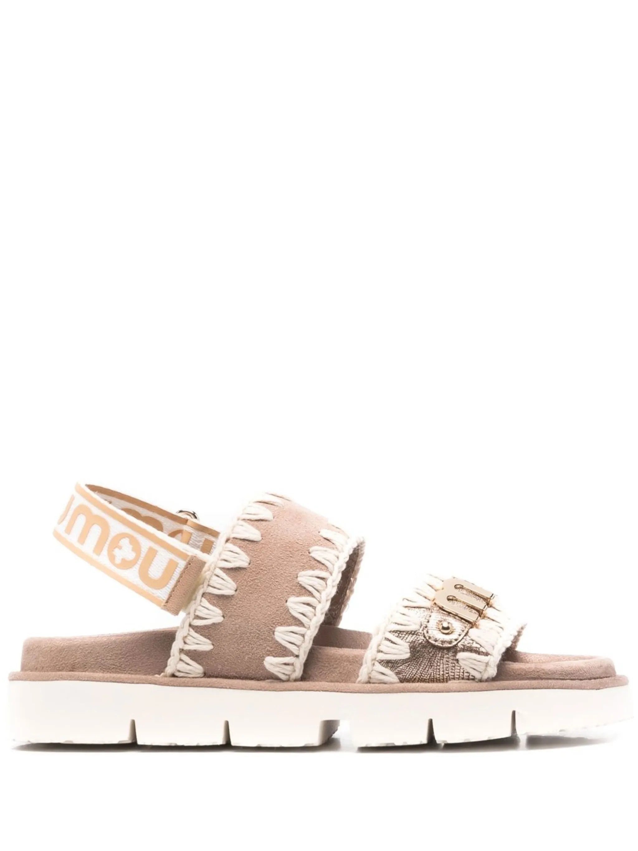 Mou BIO SANDAL RÜCKENRIEMEN Gold