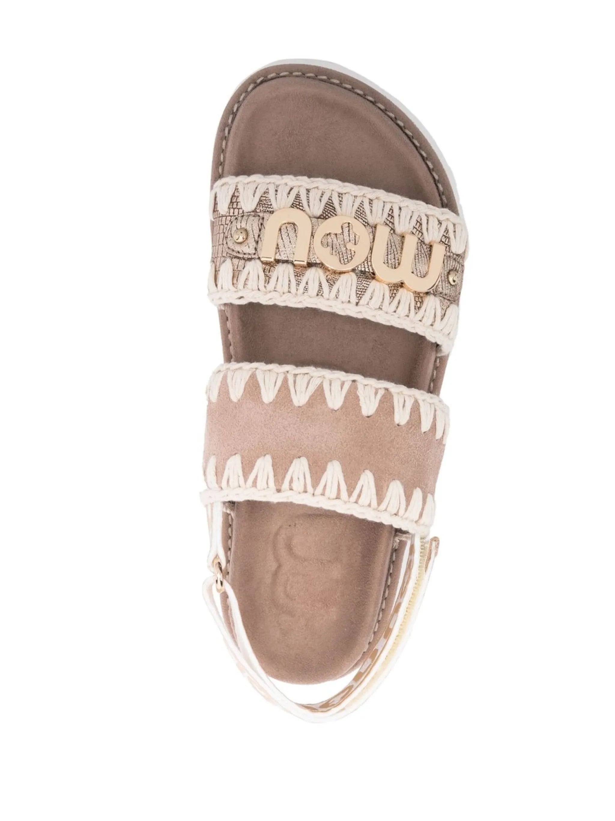 Mou BIO SANDAL RÜCKENRIEMEN Gold