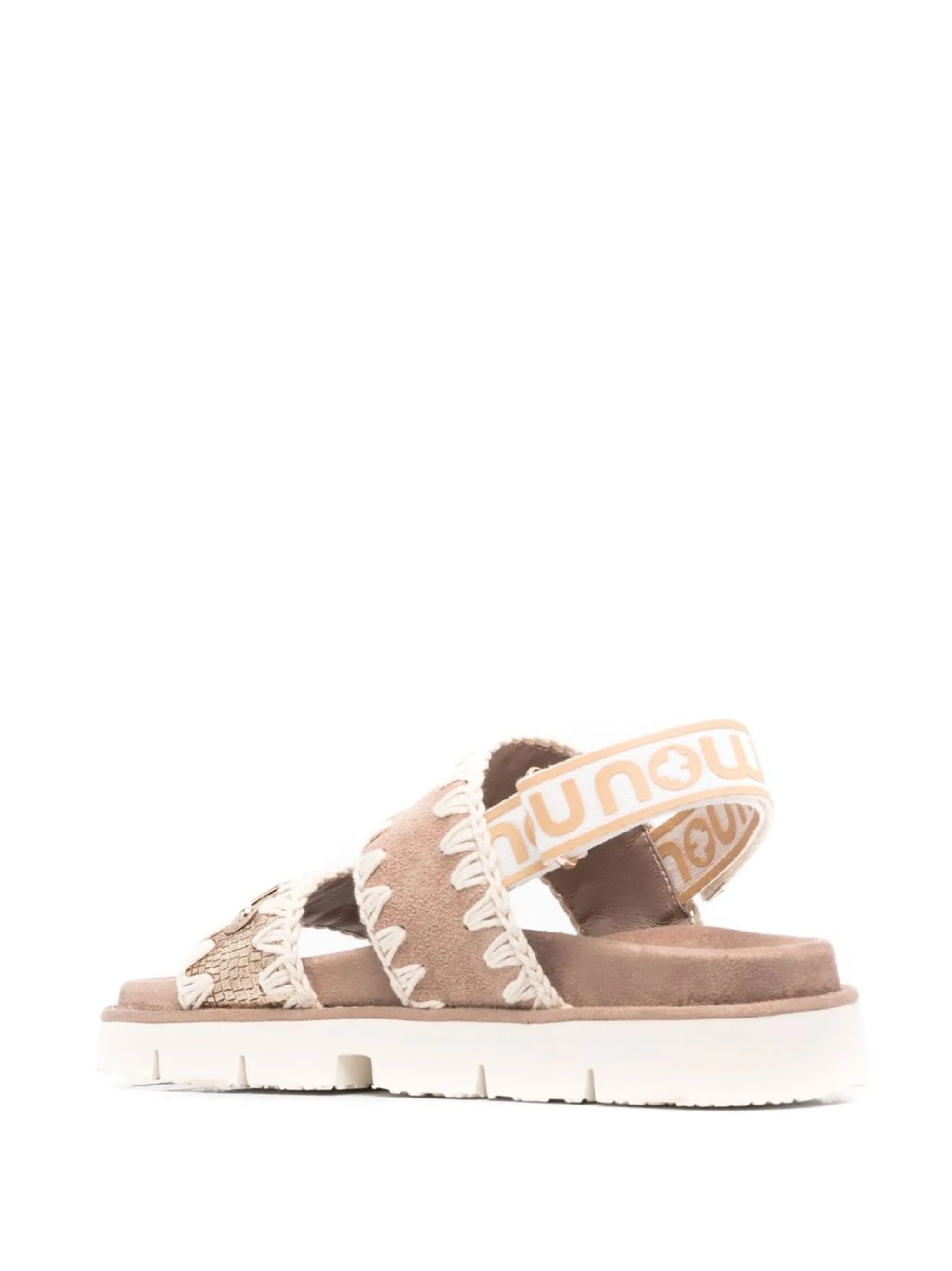 Mou BIO SANDAL RÜCKENRIEMEN Gold